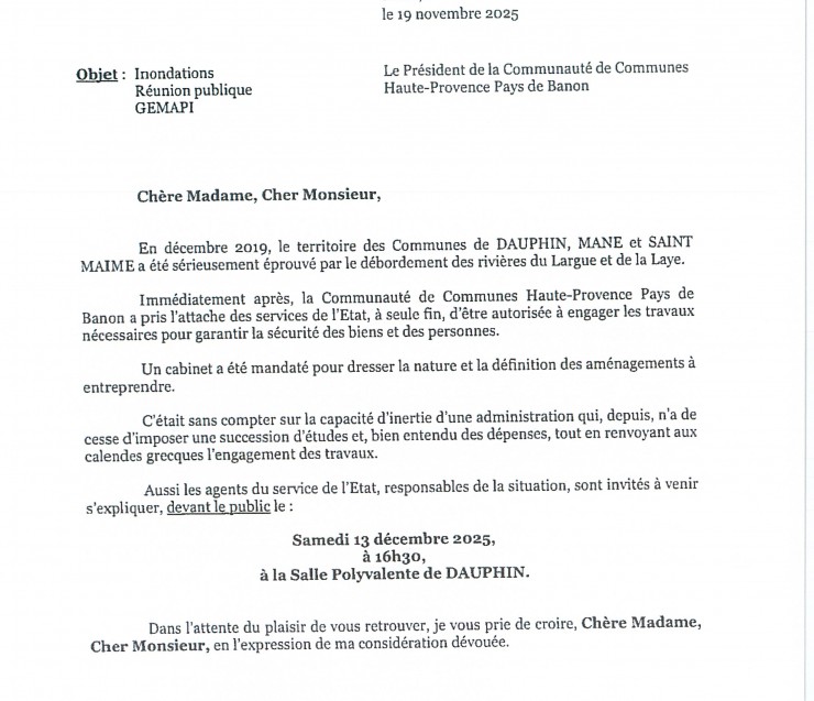 REUNION PUBLIQUE GEMAPI