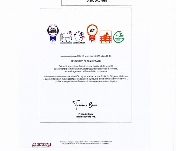 label centre equestre