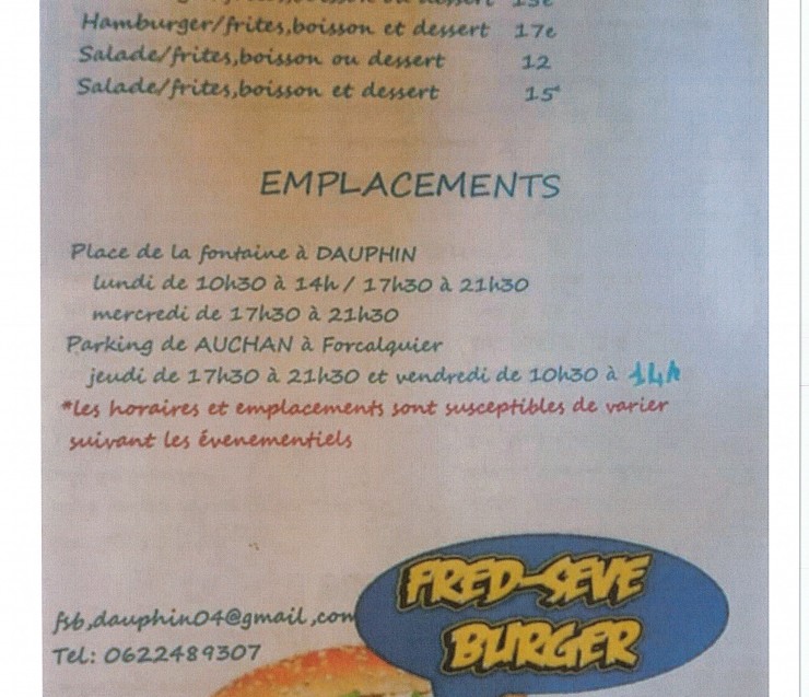 FRED - SEVE BURGER 