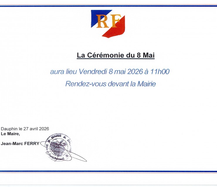 CEREMONIE DU 8 MAI
