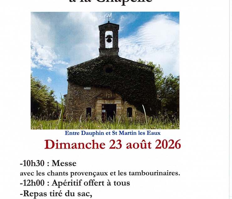 AFFICHE CHAPELLE UBAGES